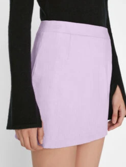 Mini Skirt -- Lilac -Elegant Wear Store 2 LWWB0843 LILAC FRSP23EC II WOMENS DAY 02 0022HR