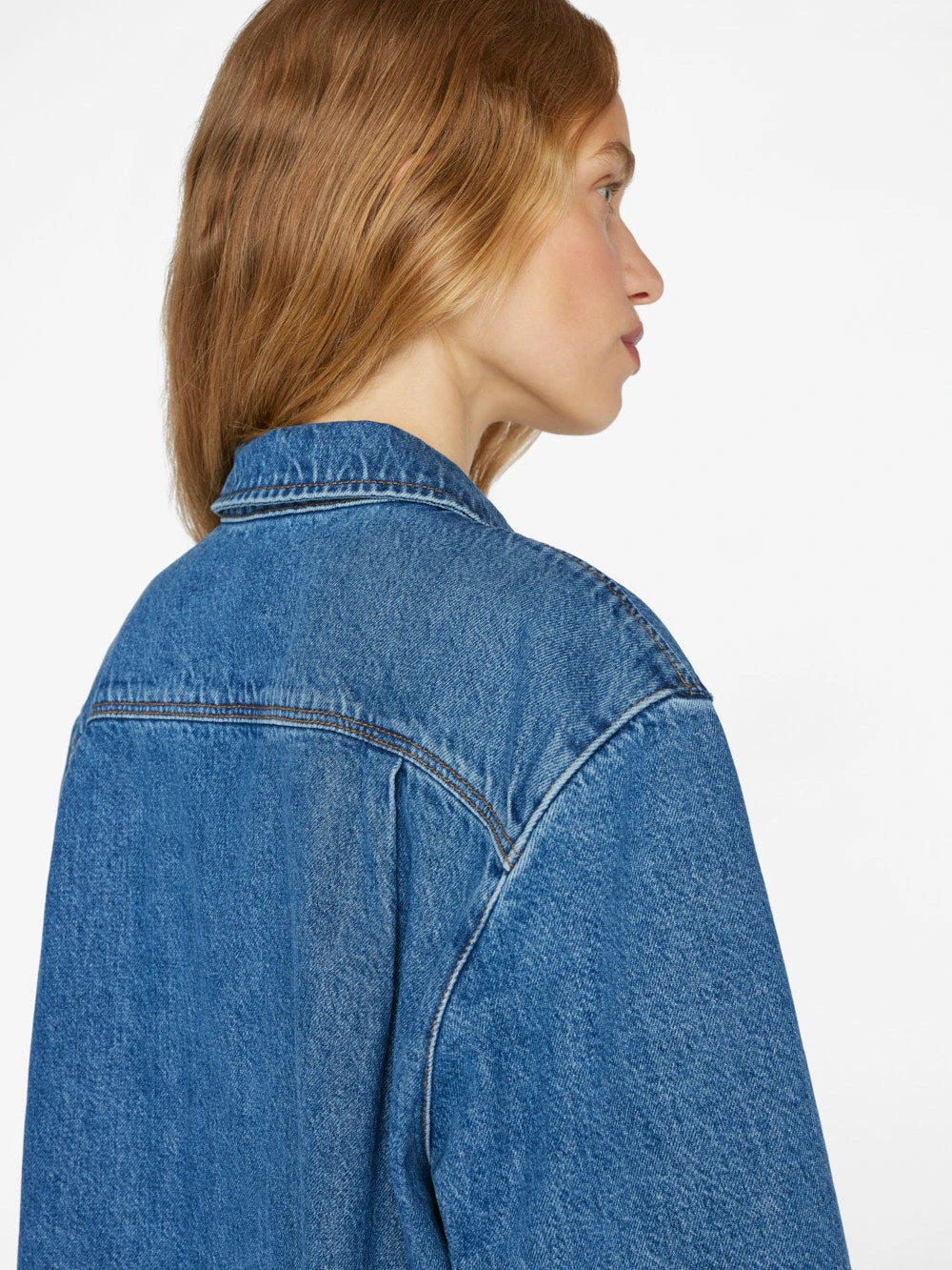 A Line Shirt Dress -- Brisk 5 A Line Shirt Dress -- Brisk - Image 3