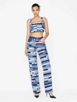 Atelier Patchwork Le Jane -- Indigo Tile -Elegant Wear Store APJ727 INDIGOTILE FRSP23EC II WOMENS DAY 02 0007HR