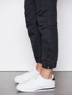 Banded Bottom Trapunto Moto Pant -- Washed Black 12 Banded Bottom Trapunto Moto Pant -- Washed Black -Elegant Wear Store BBTMP999WASHED BLACK 25808