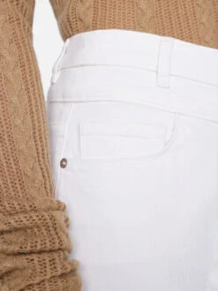 Double Waist Band Crop Palazzo -- Au Natural Clean -Elegant Wear Store DWCP470 AUCL 0234