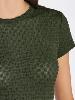 Mesh Lace Baby Tee -- Surplus -Elegant Wear Store F23CCH01 SURPLUS 0954