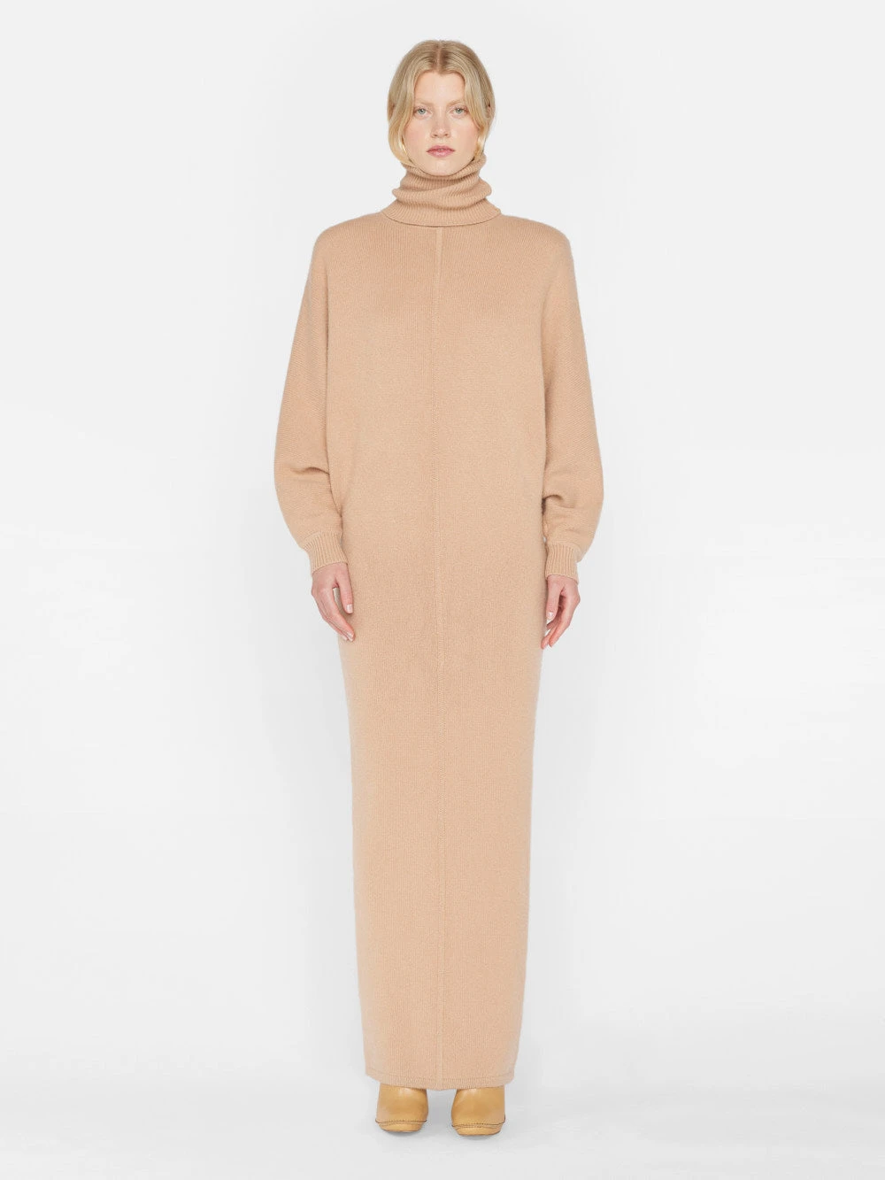 Long Cashmere Dolman Dress -- Blush 4 Long Cashmere Dolman Dress -- Blush - Image 2