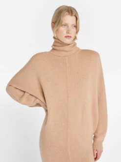 Long Cashmere Dolman Dress -- Blush 11 Long Cashmere Dolman Dress -- Blush -Elegant Wear Store F23FDR01 BLUSH 1094