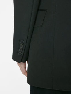 Double Breasted Slim Blazer -- Noir -Elegant Wear Store F23HBZ03 NOIR 0515