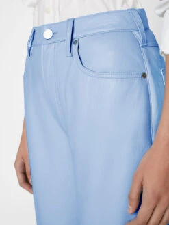 Recycled Leather Le High 'N' Tight Straight -- Oxford Blue -Elegant Wear Store HNTST514 OXFORDBLUE FRSP23EC II WOMENS DAY 02 0031HR