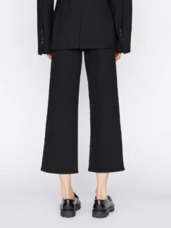 The Jetset Wide Crop -- Sheen Noir -Elegant Wear Store JWC631 SHEEN NOIR 1707