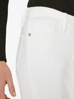 Le Crop Flare Mini Slits -- Blanc -Elegant Wear Store LCFMS790 BLANC FRSU23EC WOMENS DAY 03 1374HR