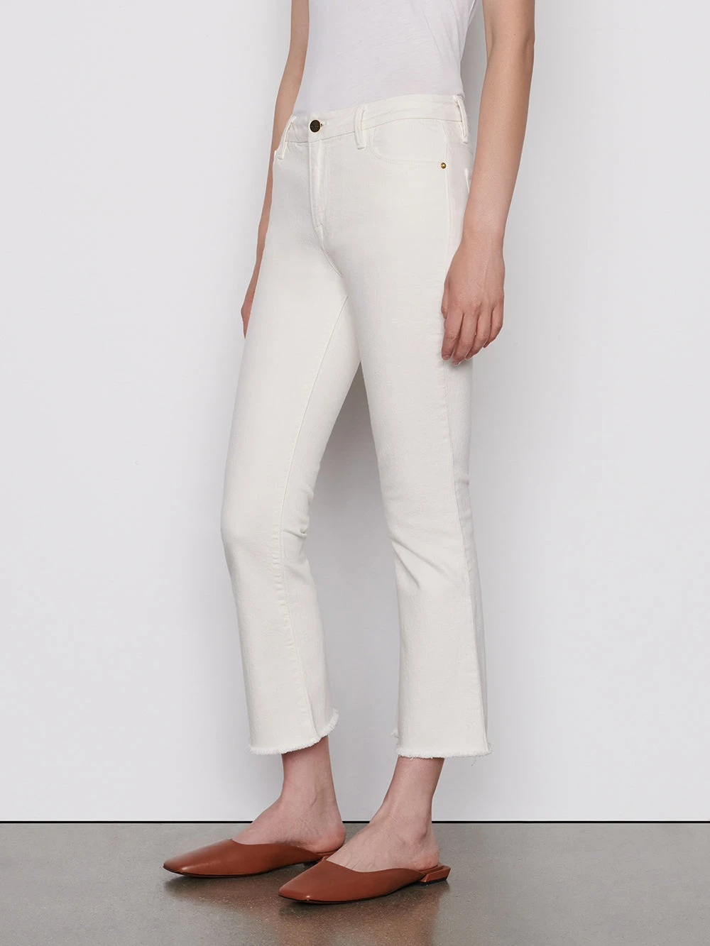 Le Crop Mini Boot Raw Fray -- Au Natural 5 Le Crop Mini Boot Raw Fray -- Au Natural - Image 3