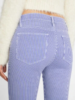 Le High Flare -- Blue Stripe -Elegant Wear Store LHF271P BLUESTRIPE FRW22EC II WOMENS DAY 02 0021HR