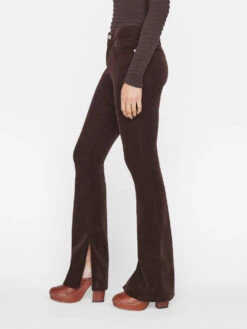 Le Mini Boot Slit Corduroy -- Espresso -Elegant Wear Store LMBIS820 ESPRESSO 0527