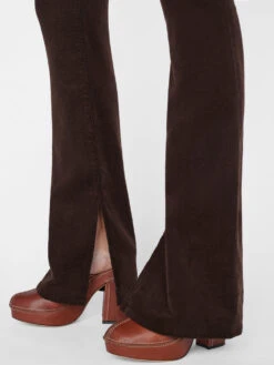 Le Mini Boot Slit Corduroy -- Espresso -Elegant Wear Store LMBIS820 ESPRESSO 0540