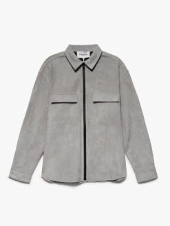Suede Shirt -- Smoke Grey