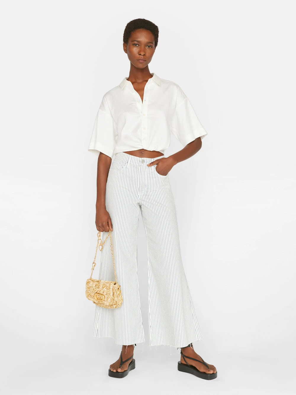 Le Palazzo Crop -- Cobalt Multi 4 Le Palazzo Crop -- Cobalt Multi - Image 2