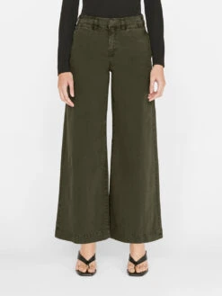 Pixie Wide Leg Tomboy Trouser -- Washed Fatigue