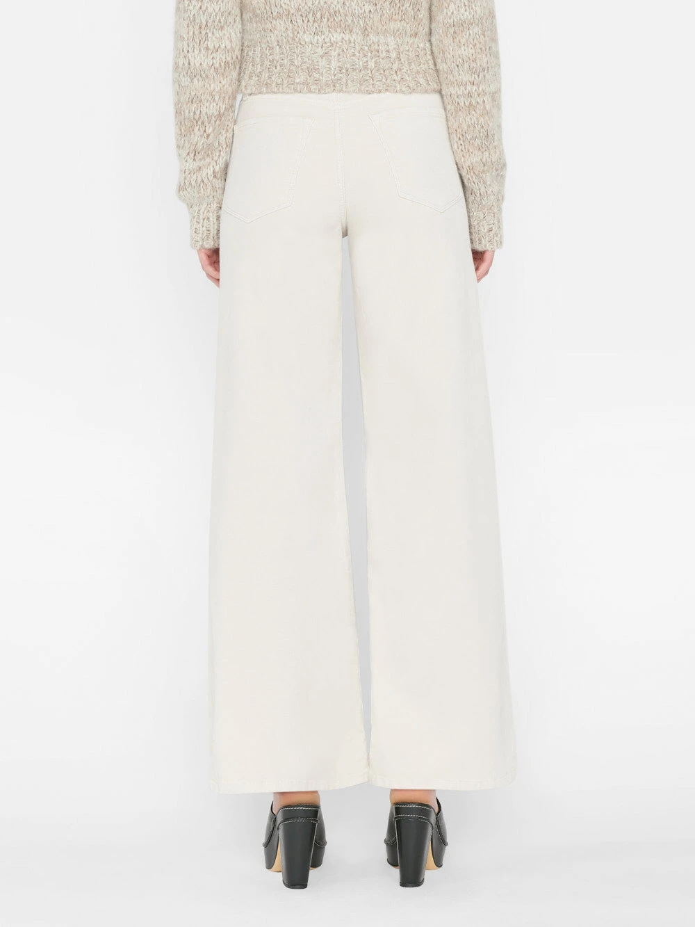 Le Slim Palazzo Corduroy -- Bone 9 Le Slim Palazzo Corduroy -- Bone - Image 7