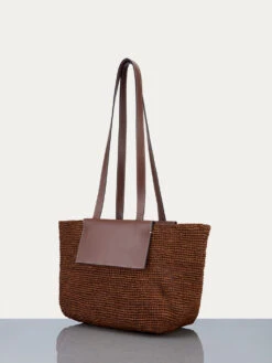 Le Market Tote -- Espresso -Elegant Wear Store LWAX0498 ESPR 2