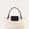 Le Canvas Trapeze Tote -- Canvas/Noir -Elegant Wear Store LWAX0511 CNNOcopy