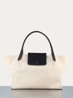 Le Canvas Trapeze Tote -- Canvas/Noir