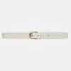 Twist Buckle Belt -- Bone -Elegant Wear Store LWBT0343 BONE