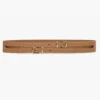 Double Strap Waist Belt -- Cuoio 2 Double Strap Waist Belt -- Cuoio -Elegant Wear Store LWBT0348 CUOI