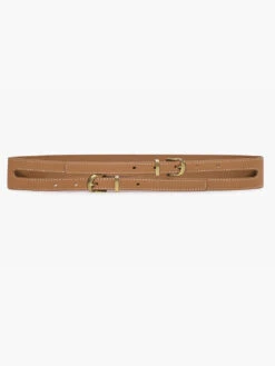 Double Strap Waist Belt -- Cuoio