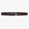Twist Buckle Belt -- Espresso -Elegant Wear Store LWBT0364 ESPR 2