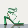 Le Ramona Heel -- Bright Peridot Metallic -Elegant Wear Store LWFT0356 BPMT