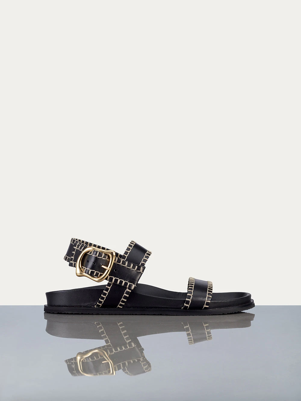 Le Marcel Sandal -- Noir 2 Le Marcel Sandal -- Noir