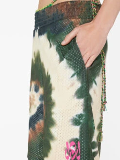 Tie Dye Basketball Shorts -- Fatigue Multi -Elegant Wear Store LWKB0355 FATIGUE MULTI FRSU23EC WOMENS DAY 03 1066HR