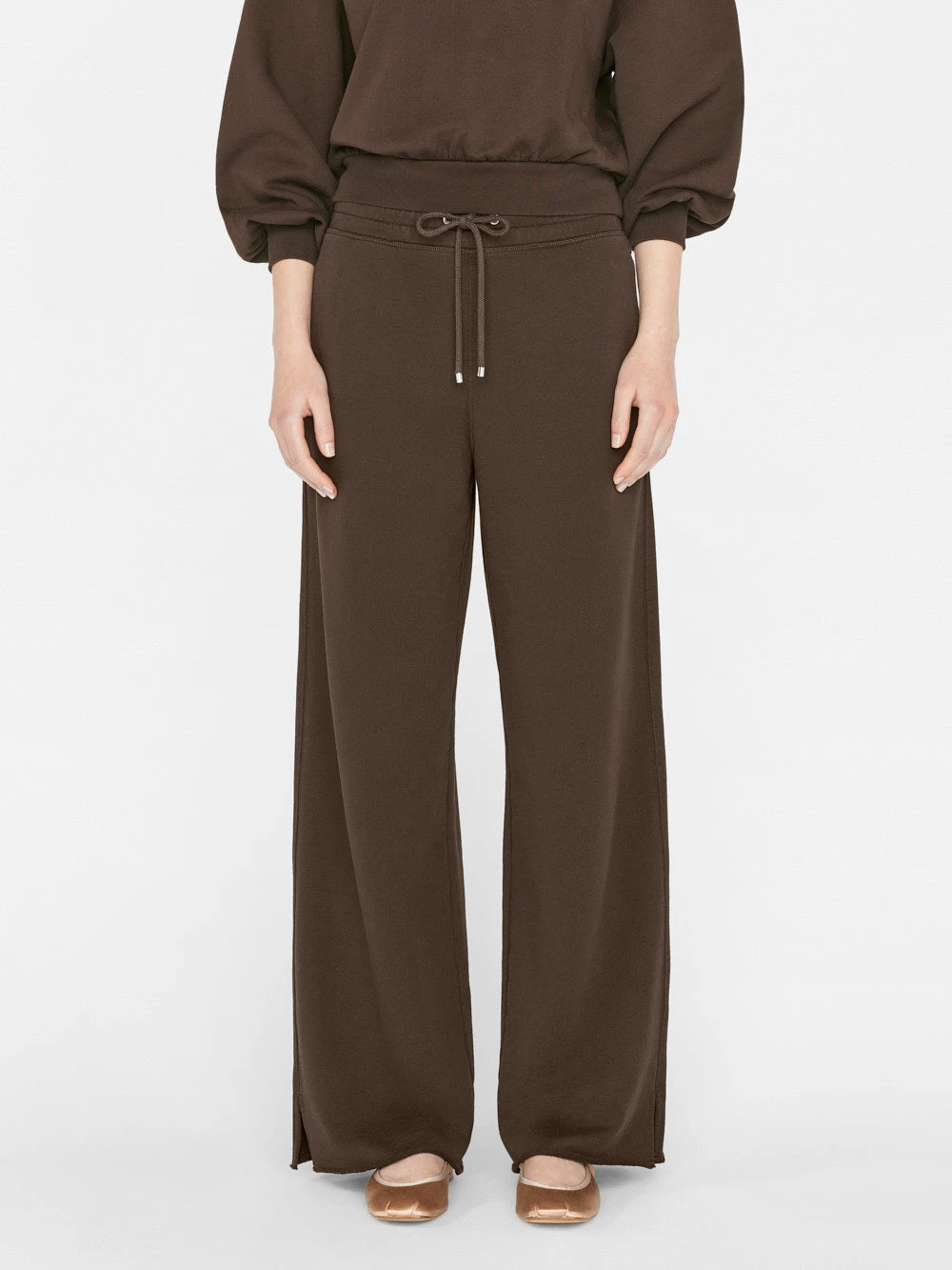 Raw Hem Sweatpant -- Espresso 4 Raw Hem Sweatpant -- Espresso - Image 2