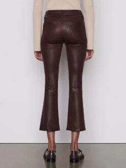 Leather Le Crop Mini Boot -- Espresso 9 Leather Le Crop Mini Boot -- Espresso -Elegant Wear Store LWLT0430ESPRESSO 014