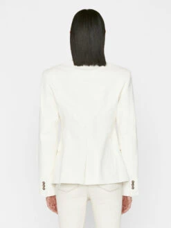 The Femme Leather Blazer -- Bone 15 The Femme Leather Blazer -- Bone -Elegant Wear Store LWLT0666 BONE FRSP23EC II WOMENS DAY 01 0046HR