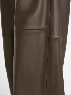Baggy Leather Trouser -- Chocolate Brown -Elegant Wear Store LWLT0695 CHOCOLATE BROWN FRSU23EC WOMENS DAY 04 1840HR