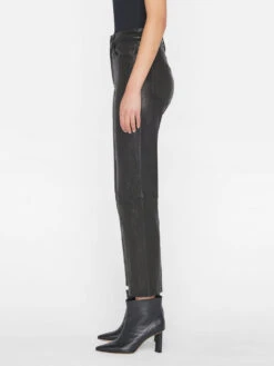 Le Jane Crop Leather -- Noir -Elegant Wear Store LWLT0705 NOIR 1113