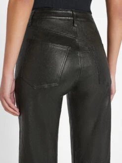 Le Jane Crop Leather -- Noir -Elegant Wear Store LWLT0705 NOIR 1124