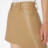 Recycled Leather Le High 'N' Tight Skirt -- Light Camel 1 Recycled Leather Le High 'N' Tight Skirt -- Light Camel -Elegant Wear Store LWLT0722 LIGHT CAMEL 0910