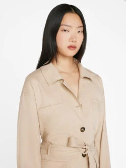 Cargo Jacket -- Sand -Elegant Wear Store LWOT0907 SAND FRSU23EC II WOMENS DAY 01 0370HR