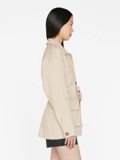 Cargo Jacket -- Sand -Elegant Wear Store LWOT0907 SAND FRSU23EC II WOMENS DAY 01 0381HR