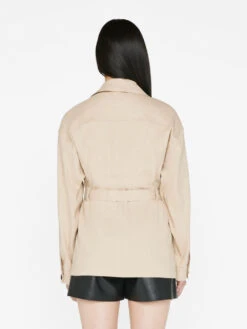 Cargo Jacket -- Sand -Elegant Wear Store LWOT0907 SAND FRSU23EC II WOMENS DAY 01 0400HR