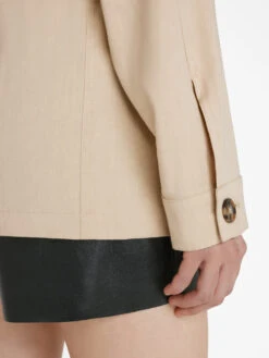 Cargo Jacket -- Sand -Elegant Wear Store LWOT0907 SAND FRSU23EC II WOMENS DAY 01 0402HR