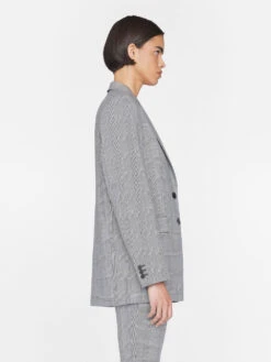 The Oversized Blazer -- Noir Multi -Elegant Wear Store LWOT0930 NOIR MULTI 0323