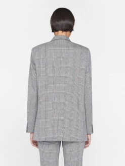 The Oversized Blazer -- Noir Multi -Elegant Wear Store LWOT0930 NOIR MULTI 0330