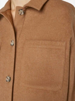 Oversized Trucker Shirt Jacket -- Light Camel -Elegant Wear Store LWOT0948 LIGHT CAMEL 0871