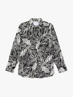 The Oversized Shirt -- Noir Multi 15 The Oversized Shirt -- Noir Multi -Elegant Wear Store LWSH2778 NOML