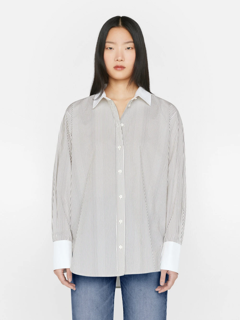 The Oversized Shirt -- Bone Multi 11 The Oversized Shirt -- Bone Multi - Image 9