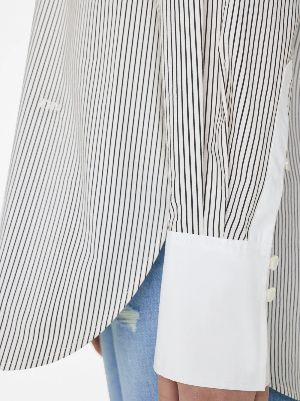 The Oversized Shirt -- Bone Multi 6 The Oversized Shirt -- Bone Multi - Image 4