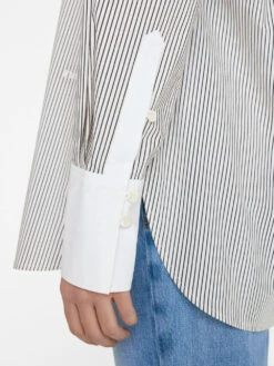 The Oversized Shirt -- Bone Multi 14 The Oversized Shirt -- Bone Multi -Elegant Wear Store LWSH2779 BONE MULTI FRSU23EC II WOMENS DAY 01 0702HR