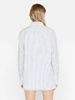 The Oversized Shirt -- Cobalt Multi -Elegant Wear Store LWSH2793 COBALT MULTI FRSU23EC WOMENS DAY 03 0495HR