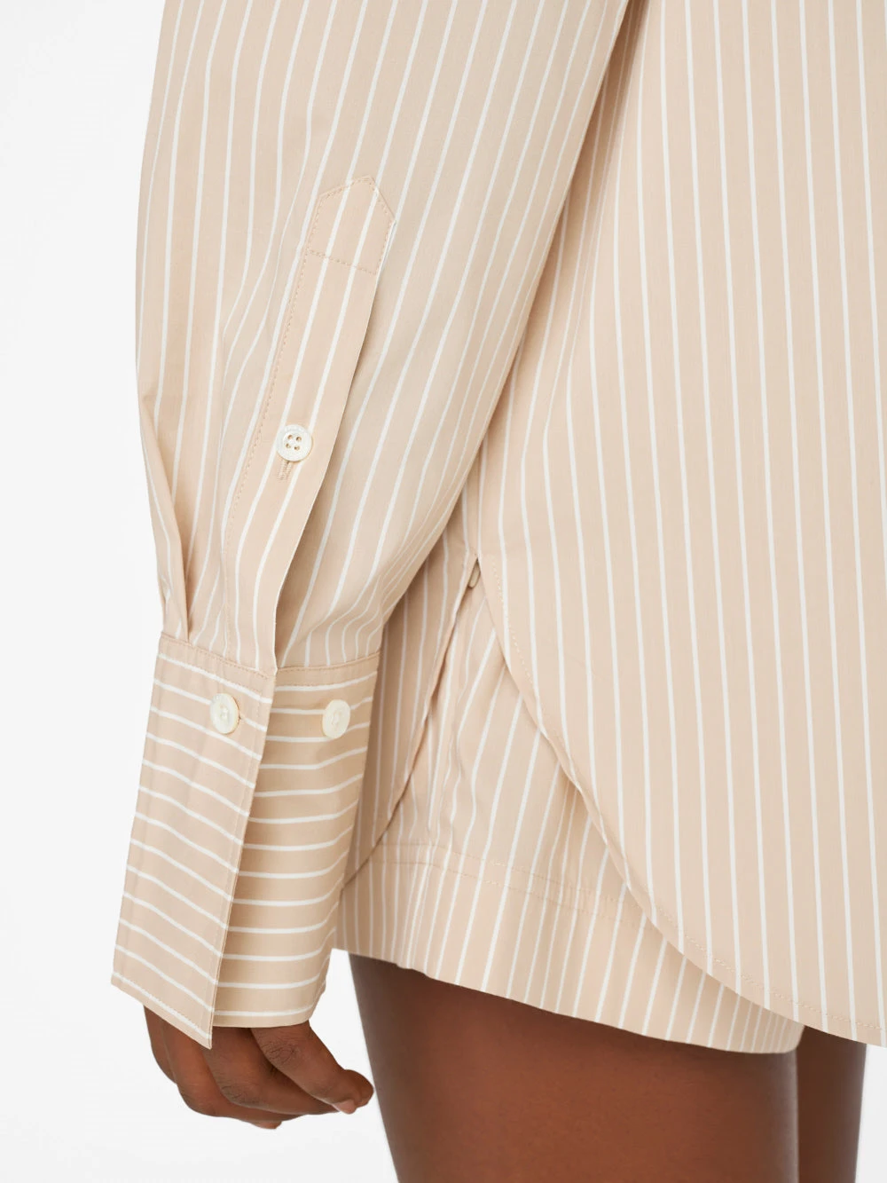 The Oversized Shirt -- Sand Multi 6 The Oversized Shirt -- Sand Multi - Image 4